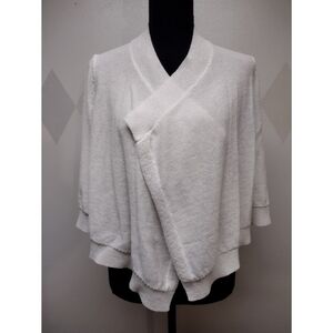 Ann Taylor Loft linen blend lightweight cardigan wrap sweater